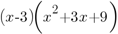(x-3)(x^2+3x+9)