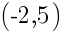 {(-2,5)}