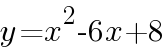 {y=x^2-6x+8}