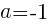 {a=-1}
